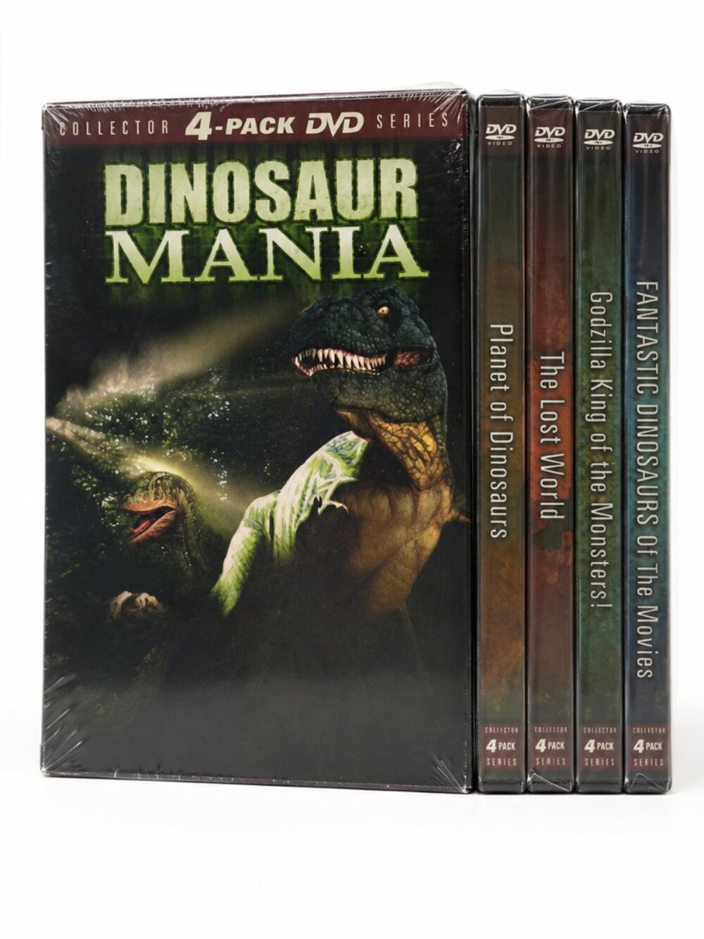 Dinosaur Mania Collector’s 4-Pack DVD Set Godzilla Lost World Monster ~ Sealed